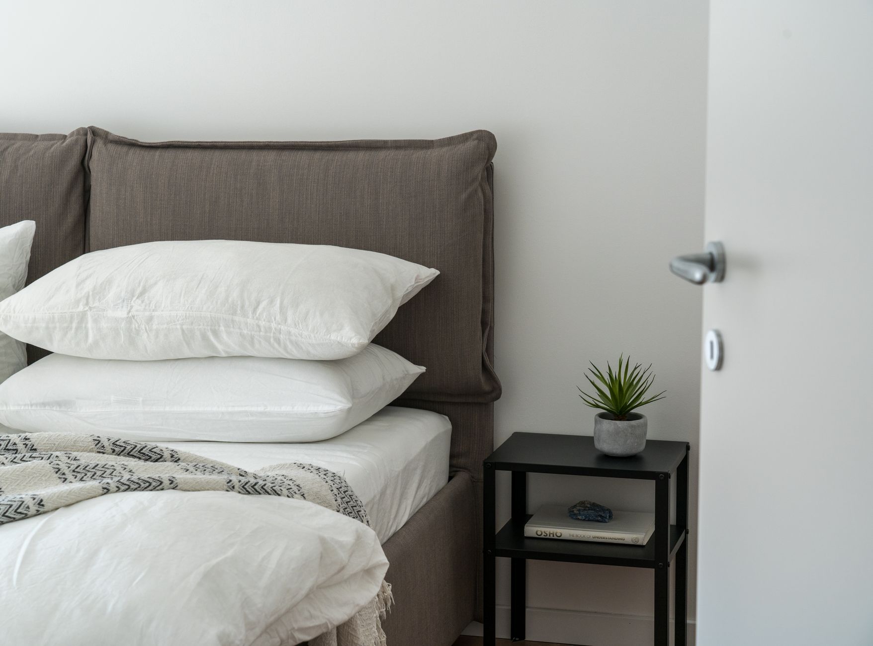 Bedroom furniture being cared for